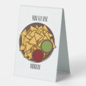 Plaque De Table Illustration de Nachos (Recto)