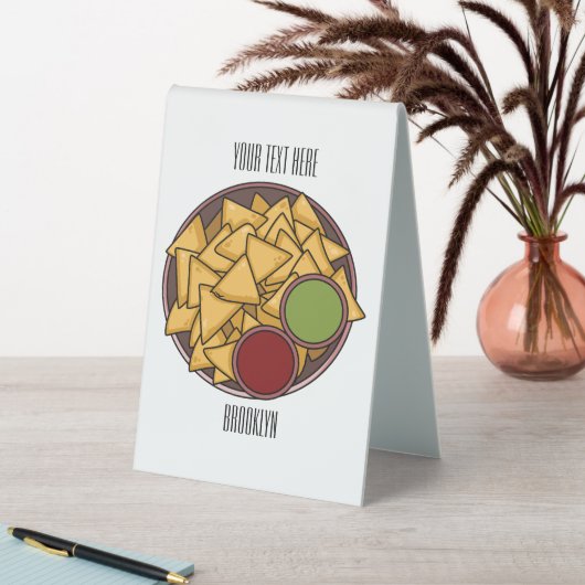 Plaque De Table Illustration de Nachos (En SItu (Tableau))