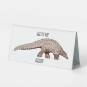 Plaque De Table Illustration de Pangolin (Verso)