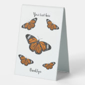 Plaque De Table Illustration de papillon monarque (Verso)