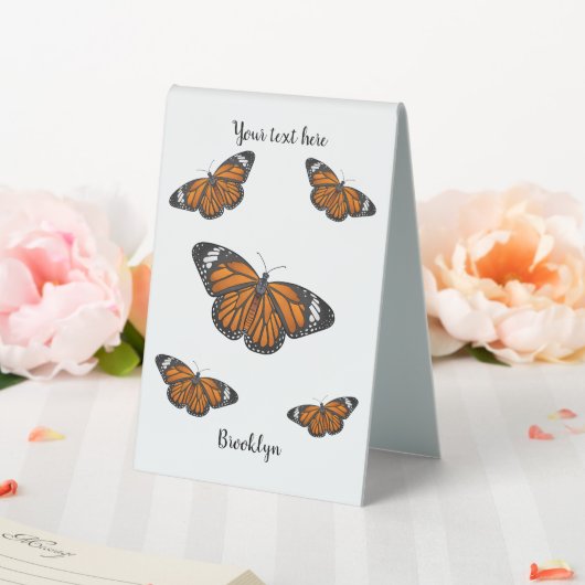 Plaque De Table Illustration de papillon monarque (In SItu (Mariage))