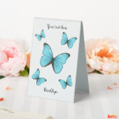 Plaque De Table Illustration de papillons Morpho (In SItu (Mariage))
