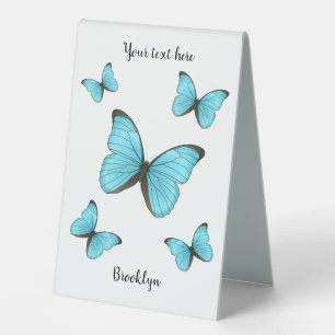 Plaque De Table Illustration de papillons Morpho