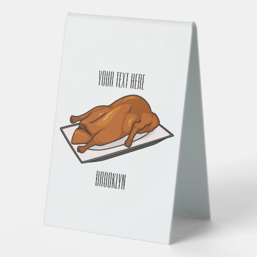 Plaque De Table Illustration de Peking duck (Verso)