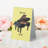 Plaque De Table Illustration de piano (In SItu (Mariage))