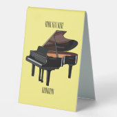Plaque De Table Illustration de piano (Recto)
