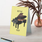 Plaque De Table Illustration de piano (En SItu (Tableau))