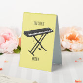 Plaque De Table Illustration de piano clavier (In SItu (Mariage))