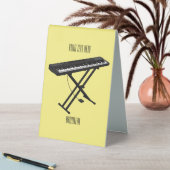 Plaque De Table Illustration de piano clavier (En SItu (Tableau))