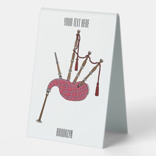 Plaque De Table Illustration de pipes (Verso)