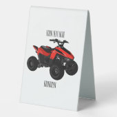 Plaque De Table Illustration de Quad bike atv (Verso)