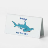 Plaque De Table Illustration de requin marteau (Verso)