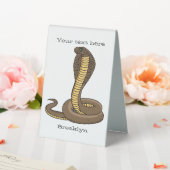Plaque De Table Illustration de serpent à cobra Brown (In SItu (Mariage))