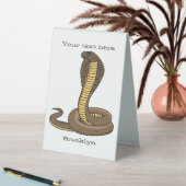 Plaque De Table Illustration de serpent à cobra Brown (En SItu (Tableau))