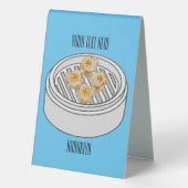 Plaque De Table Illustration de Shumai dim sum (Verso)