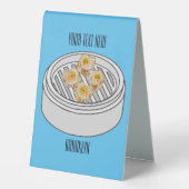 Plaque De Table Illustration de Shumai dim sum (Recto)