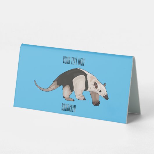 Plaque De Table Illustration de Tamandua (Recto)