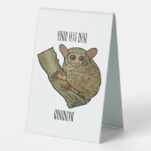 Plaque De Table Illustration de Tarsier (Verso)