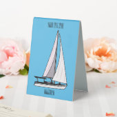 Plaque De Table Illustration de voilier (In SItu (Mariage))