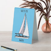 Plaque De Table Illustration de voilier (En SItu (Tableau))