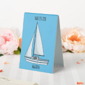 Plaque De Table Illustration de voilier (In SItu (Mariage))