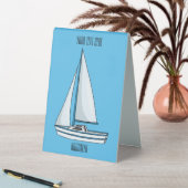 Plaque De Table Illustration de voilier (En SItu (Tableau))