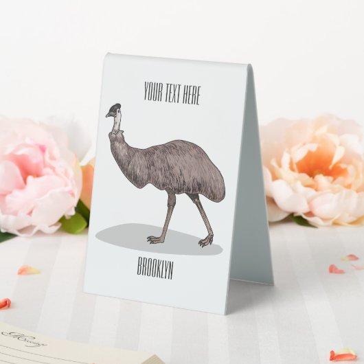 Plaque De Table Illustration d'Emu bird (In SItu (Mariage))