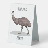 Plaque De Table Illustration d'Emu bird (Recto)