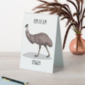 Plaque De Table Illustration d'Emu bird (En SItu (Tableau))