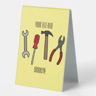 Plaque De Table Illustration des outils de menuiserie