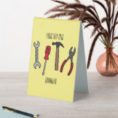 Plaque De Table Illustration des outils de menuiserie (En SItu (Tableau))