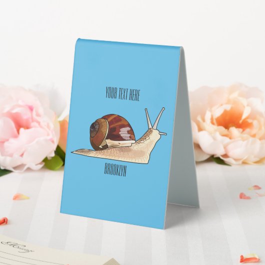 Plaque De Table Illustration d'escargot (In SItu (Mariage))