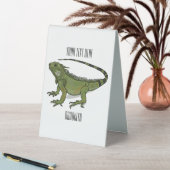 Plaque De Table Illustration d'Iguana (En SItu (Tableau))