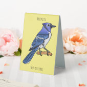 Plaque De Table Illustration d'oiseau de jay bleu (In SItu (Mariage))