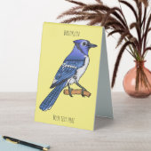 Plaque De Table Illustration d'oiseau de jay bleu (En SItu (Tableau))