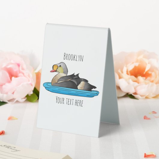 Plaque De Table Illustration d'oiseau de l'eider King (In SItu (Mariage))