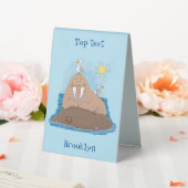 Plaque De Table Illustration drôle de morse joyeux (In SItu (Mariage))