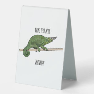 Plaque De Table Illustration du caméléon de Jackson