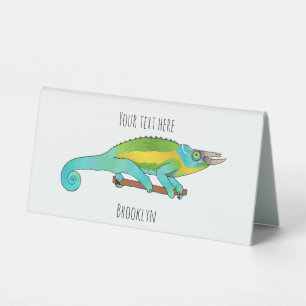 Plaque De Table Illustration du caméléon de Jackson