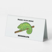 Plaque De Table Illustration du caméléon de la parson (Verso)