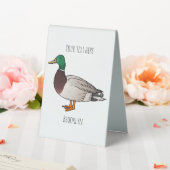 Plaque De Table Illustration du canard de Majard (In SItu (Mariage))
