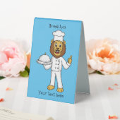 Plaque De Table Illustration du chef mignon lion (In SItu (Mariage))
