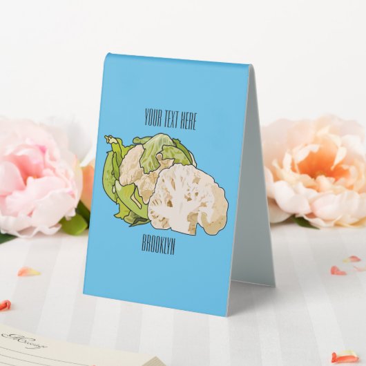 Plaque De Table Illustration du chou-fleur (In SItu (Mariage))