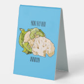 Plaque De Table Illustration du chou-fleur (Recto)