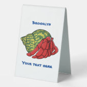 Plaque De Table Illustration du crabe mignon (Verso)