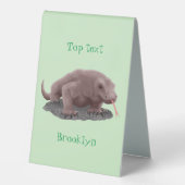 Plaque De Table Illustration du dragon de Komodo (Recto)