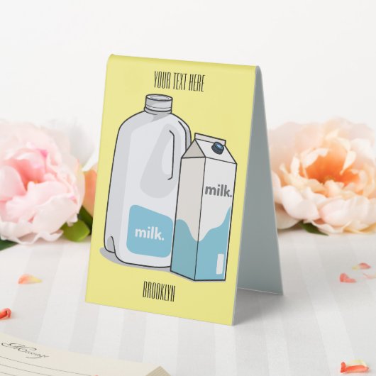 Plaque De Table Illustration du lait (In SItu (Mariage))