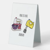 Plaque De Table Illustration du mixer (Verso)
