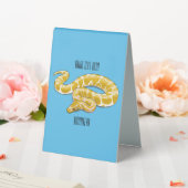 Plaque De Table Illustration du serpent python birman (In SItu (Mariage))
