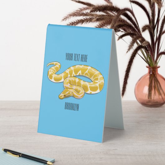 Plaque De Table Illustration du serpent python birman (En SItu (Tableau))